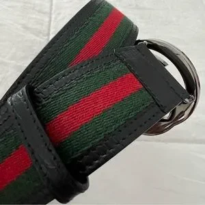 Gucci | Accessories | Gucci Web Belt Greenred Web  display picture 3